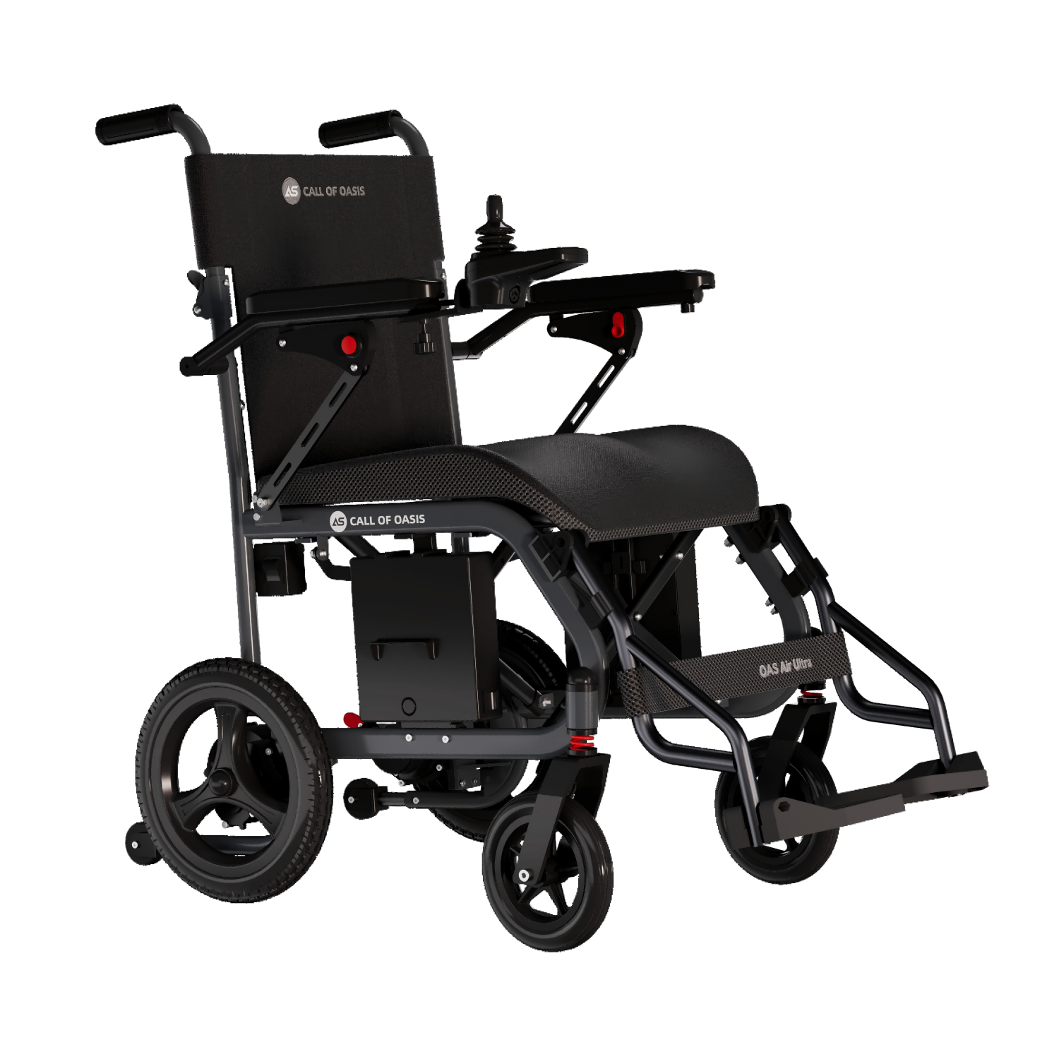 Carrozzina elettrica pieghevole (16,3 kg) | OAS Air Ultra