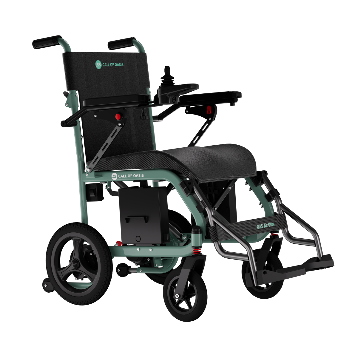 Carrozzina elettrica pieghevole (16,3 kg) | OAS Air Ultra